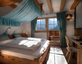 Camera Matrimoniale vista Dolomiti - Agriturismo Chalet Fogajard
